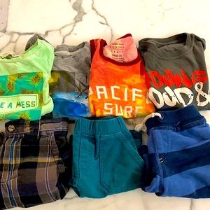 Size 3-4 summer shorts and tops bundle 🏄‍♂️ 🌴